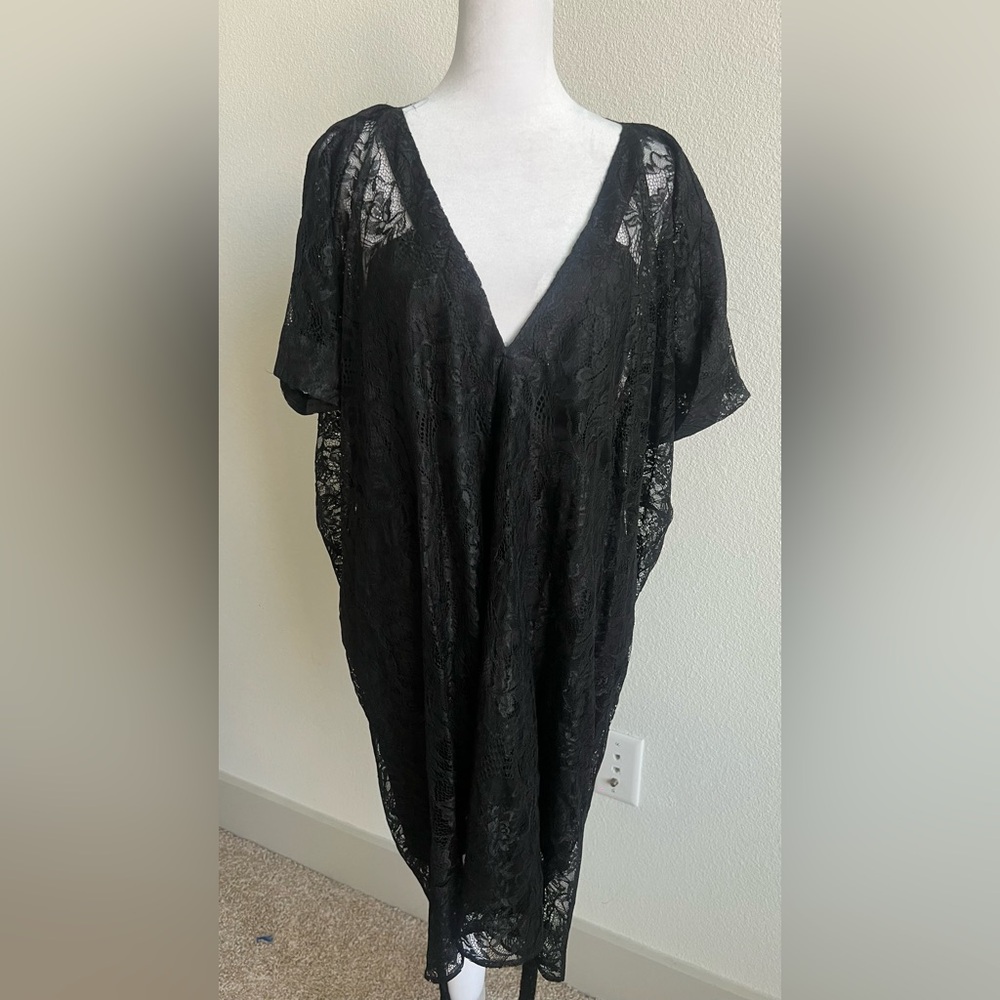 Lace mason dress with 100% silk lining - Picture 6 of 13